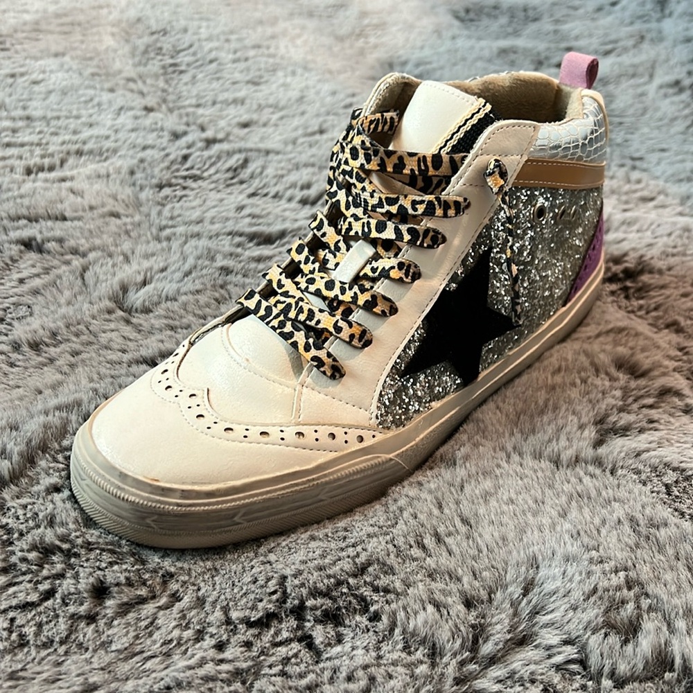 Purple & Silver High Tops, 8